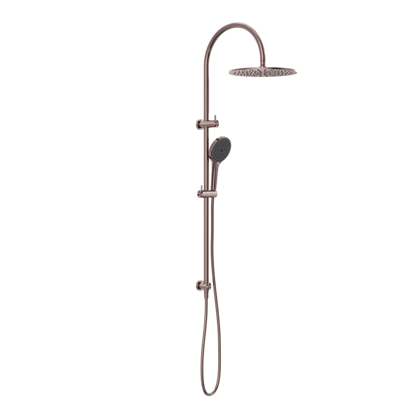 MECCA TWIN SHOWER WITH AIR SHOWER II BRUSHED BRONZE