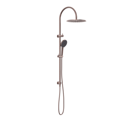 MECCA TWIN SHOWER WITH AIR SHOWER II BRUSHED BRONZE