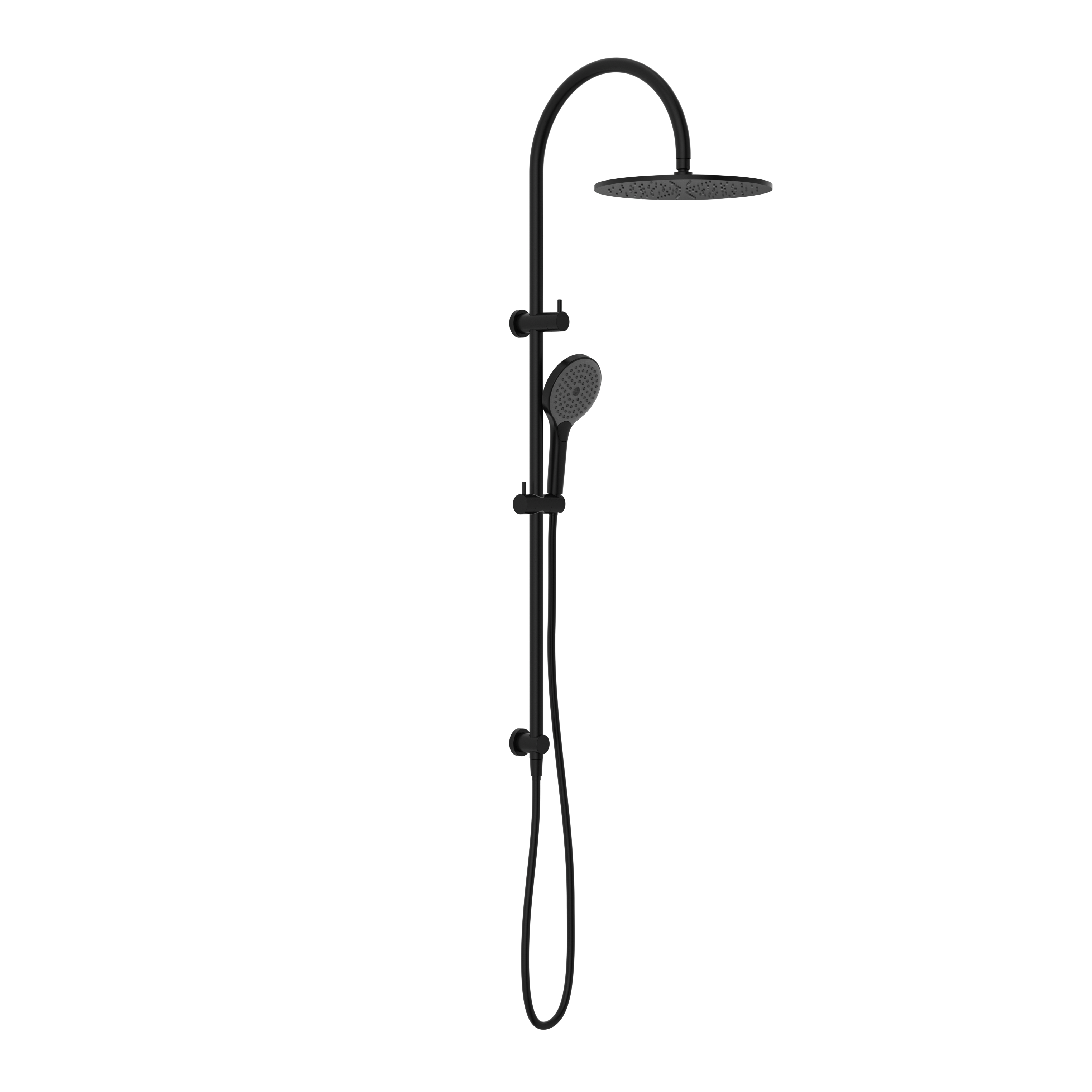 MECCA TWIN SHOWER WITH AIR SHOWER II MATTE BLACK