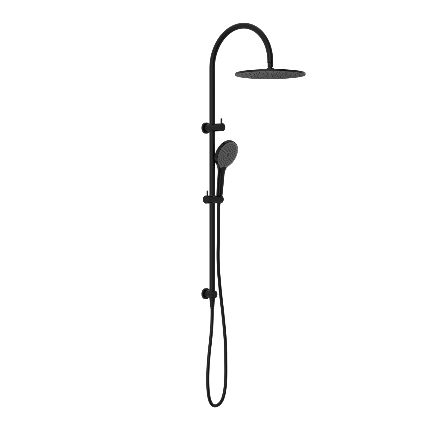 MECCA TWIN SHOWER WITH AIR SHOWER II MATTE BLACK