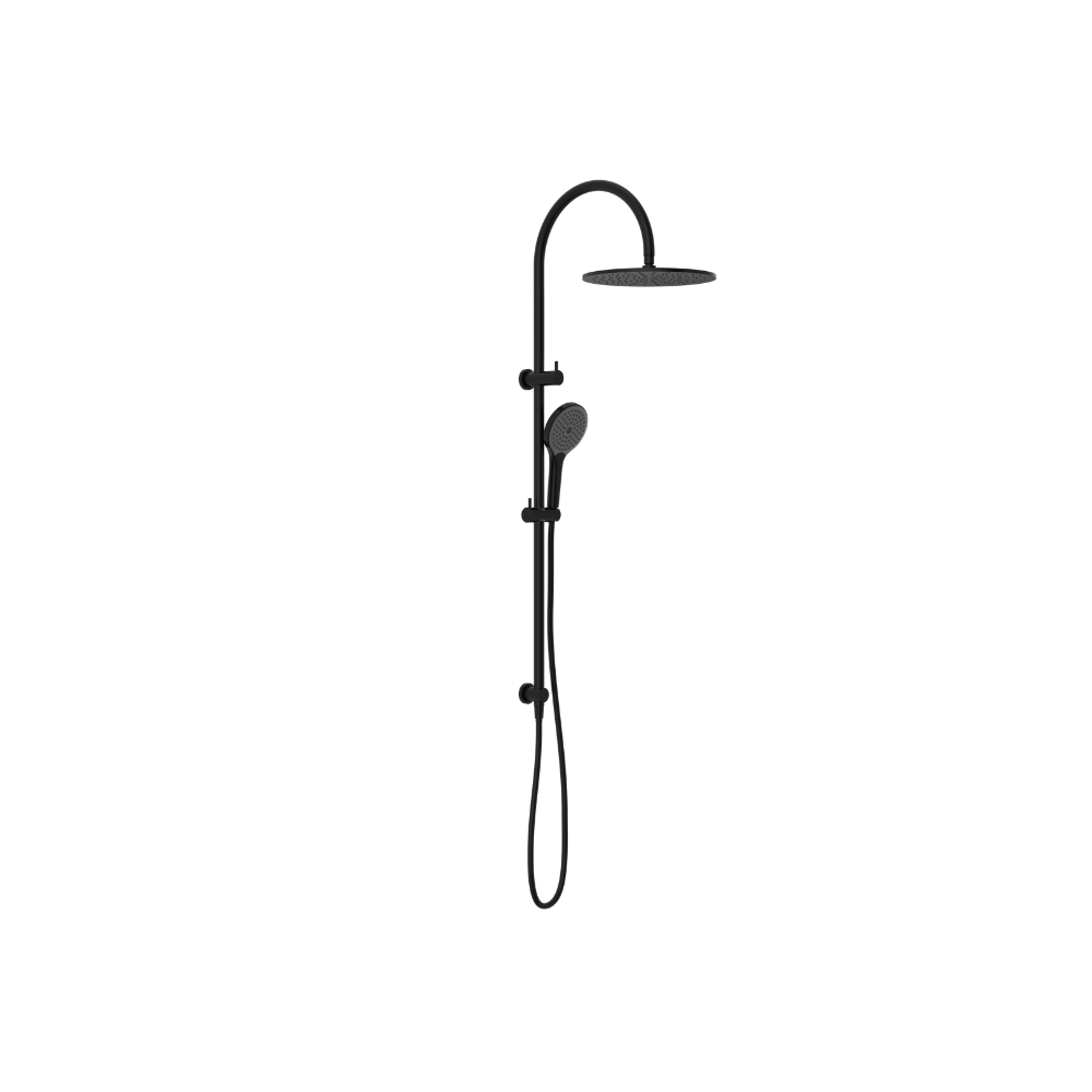 Mecca Twin Shower With Air Shower II Matte Black - NR221905HMB