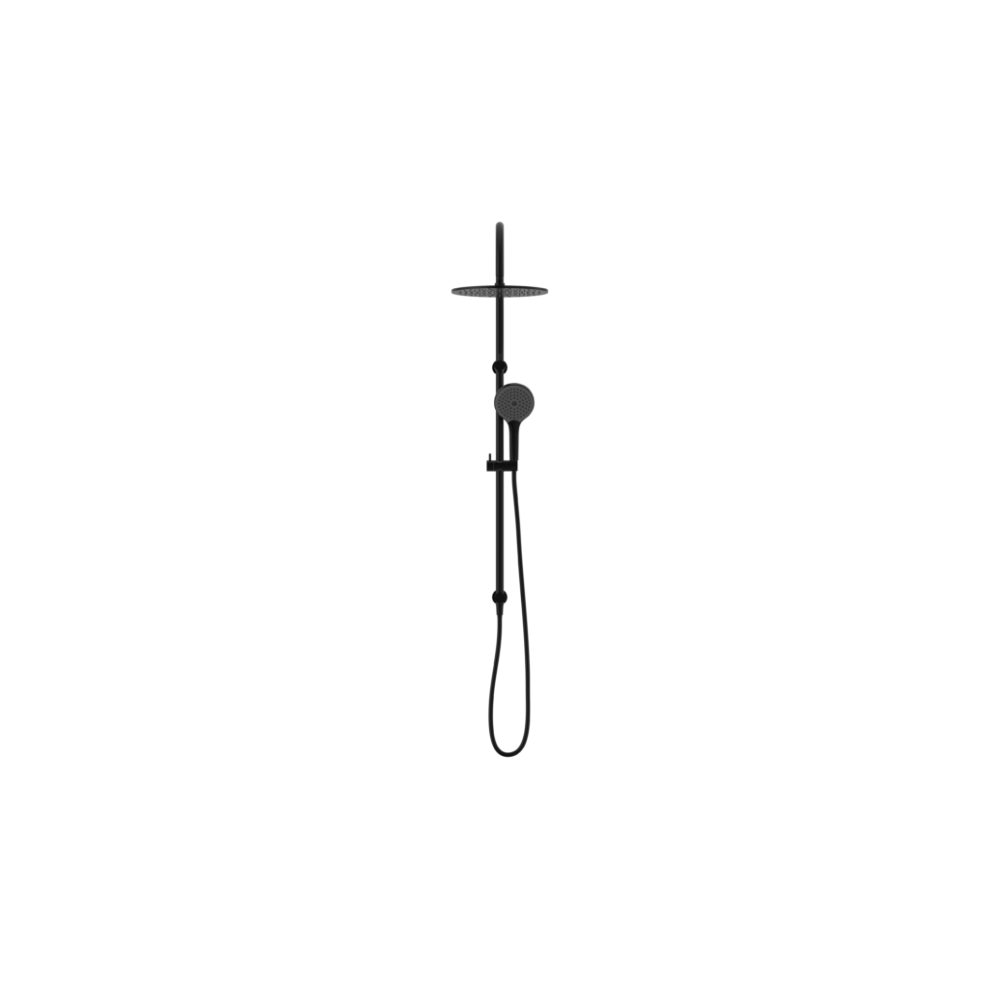 Mecca Twin Shower With Air Shower II Matte Black - NR221905HMB