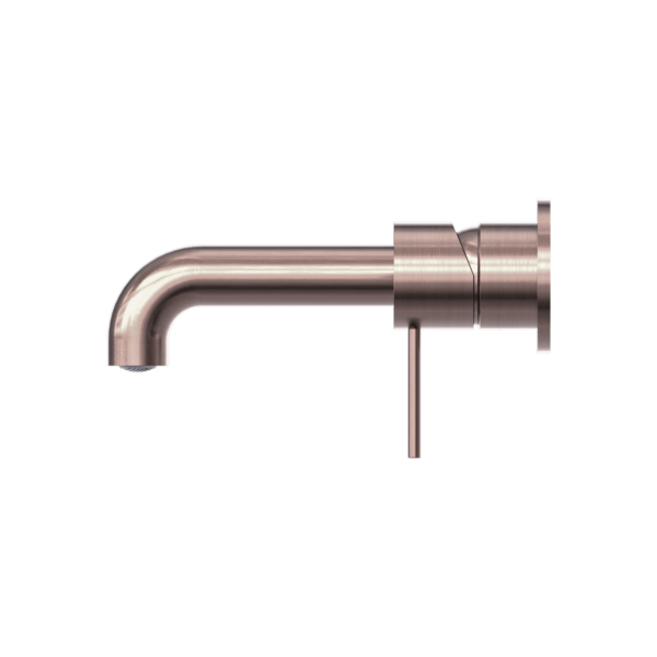 MECCA WALL BASIN/BATH MIXER SEPARATE BACK PLATE 120MM BRUSHED BRONZE