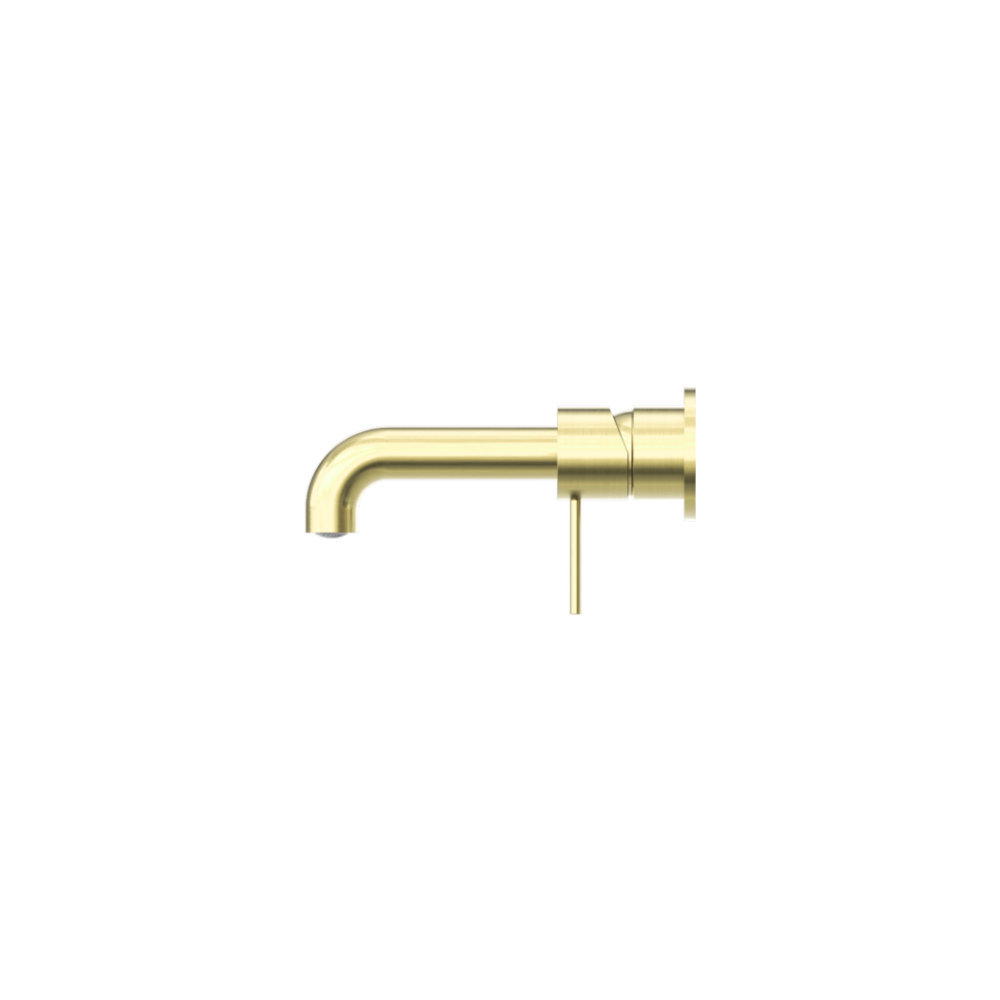 Mecca Wall Basin/Bath Mixer Separate Back Plate 160mm Brushed Gold - NR221910C160BG