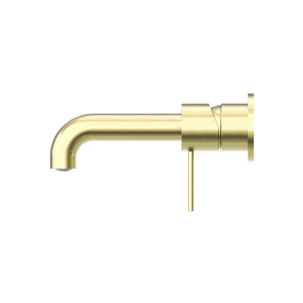 MECCA WALL BASIN/BATH MIXER SEPARATE BACK PLATE 160MM BRUSHED GOLD