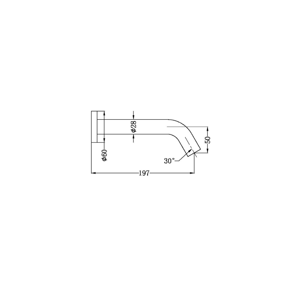 Mecca Wall Mount DDA Sensor Tap Gun Metal - NR401GM