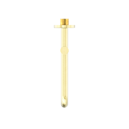 MECCA WALL MOUNTED SWIVEL BASIN/BATH SPOUT ONLY 225MM BRUSHED GOLD