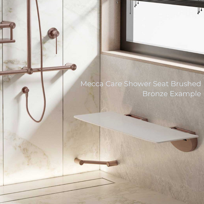 Mecca Care DDA Shower Seat 960 Soft Close Brushed Bronze - NRCR0002BZ