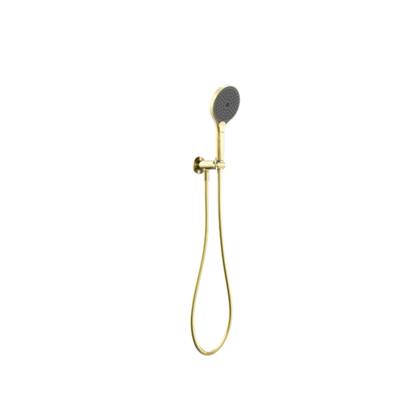 Mecca Hand Shower Set On Bracket With Air Shower II Brushed Gold - NR221905FBG