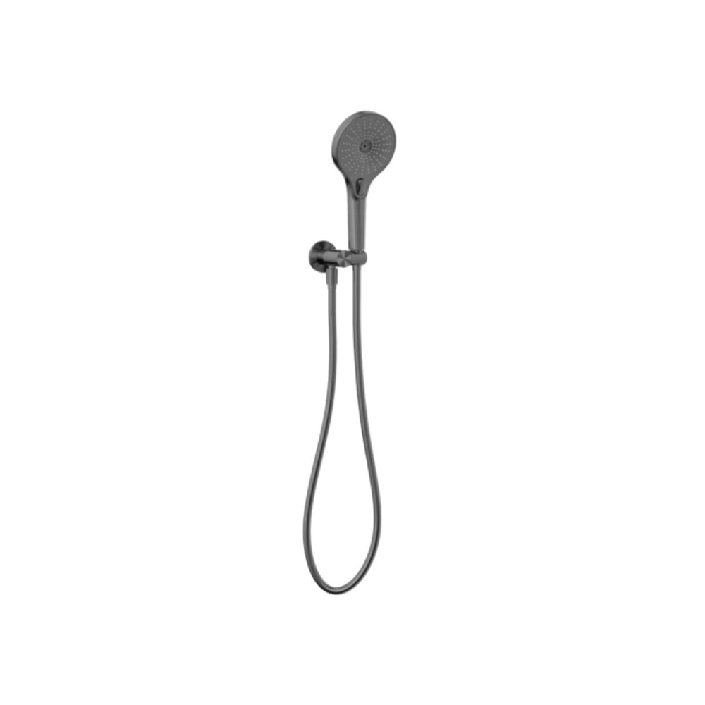 Mecca Hand Shower Set On Bracket with Air Shower and Raised Button Gun Metal - NR221905CGM