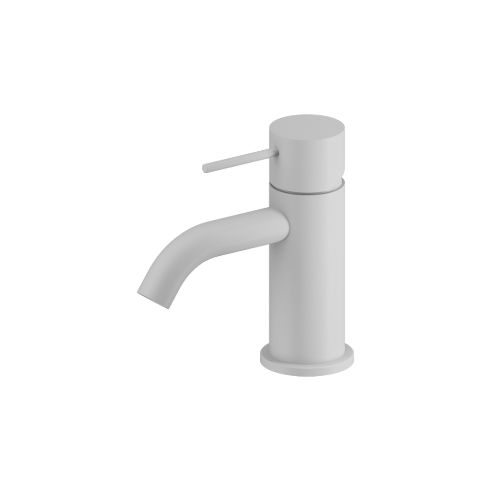 Mecca Mini Basin Mixer Matte White - NR221901FMW