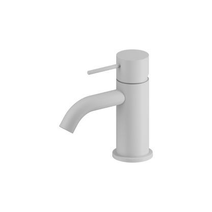 Mecca Mini Basin Mixer Matte White - NR221901FMW