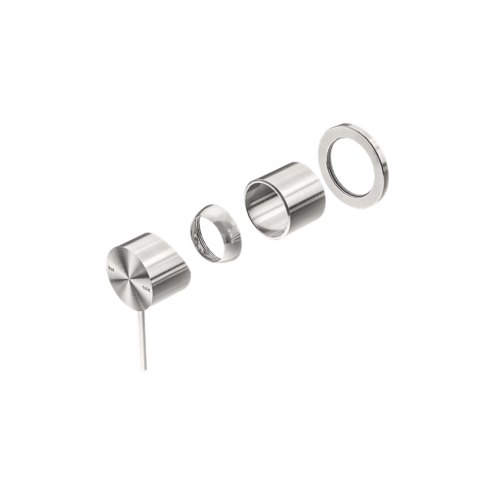 Mecca Shower Mixer 60mm Plate Trim Kit Only Brushed Nickel - NR221911HTBN