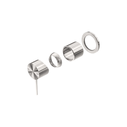 Mecca Shower Mixer 60mm Plate Trim Kit Only Brushed Nickel - NR221911HTBN