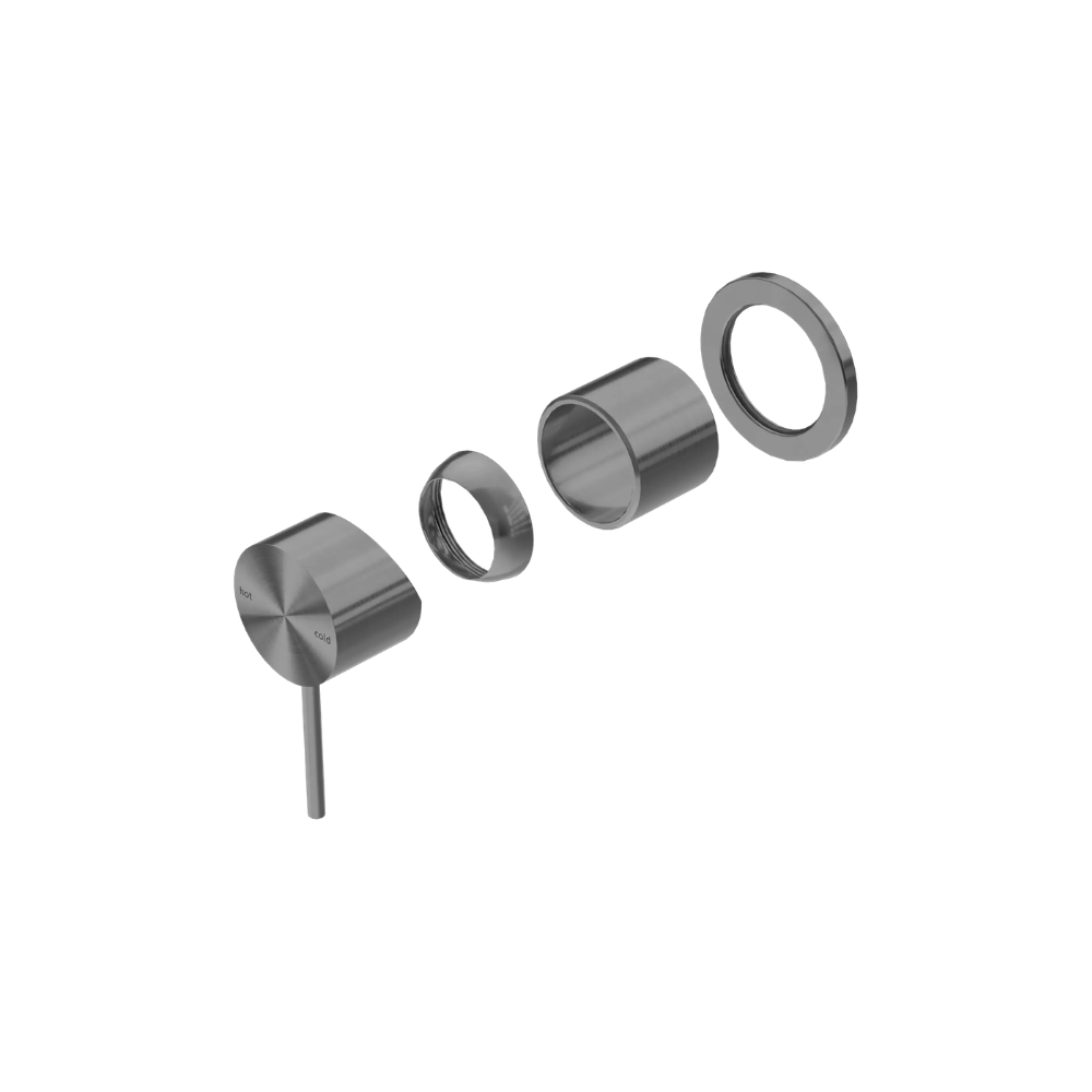 Mecca Shower Mixer 60mm Plate Trim Kit Only Gun Metal - NR221911HTGM