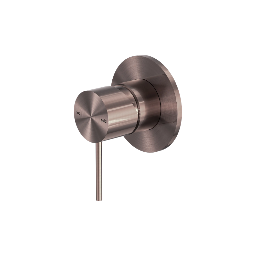 Mecca Shower Mixer 80mm Plate Brushed Bronze - NR221911BZ