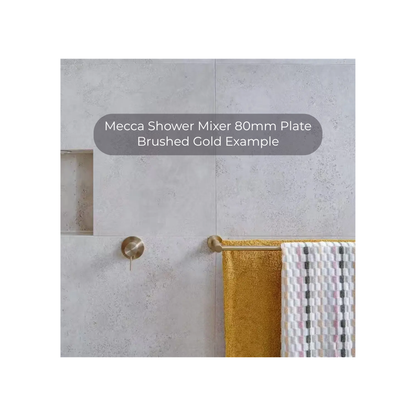 Mecca Shower Mixer 80mm Plate Brushed Bronze - NR221911BZ