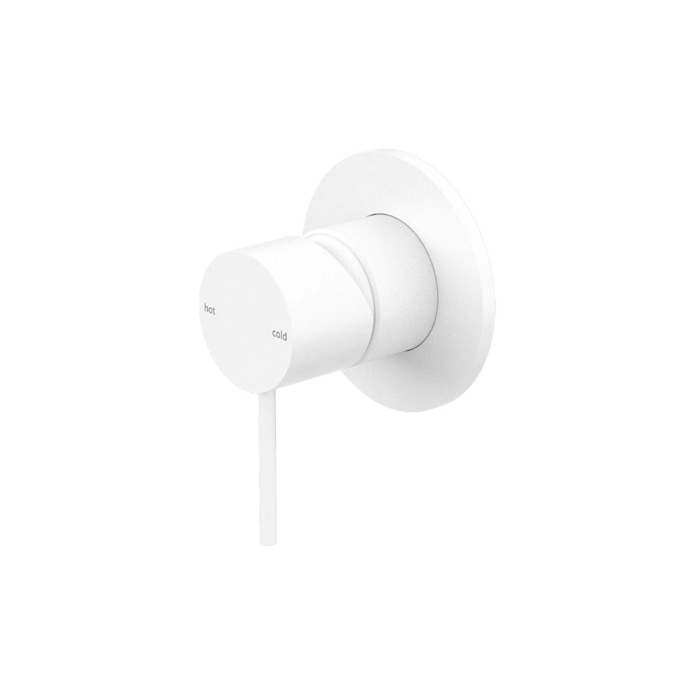Mecca Shower Mixer 80mm Plate Matte White - NR221911MW