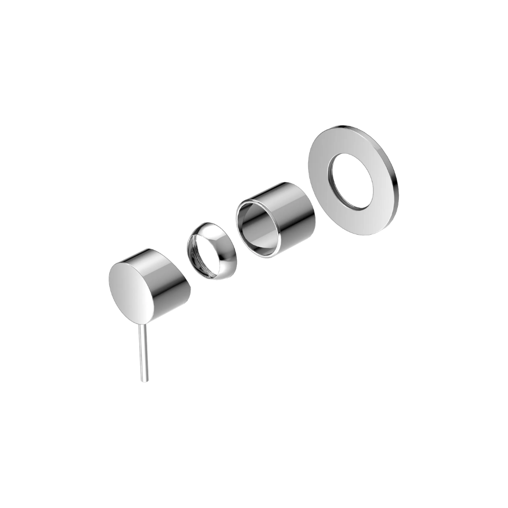 Mecca Shower Mixer 80mm Plate Trim Kit Only Chrome - NR221911TCH