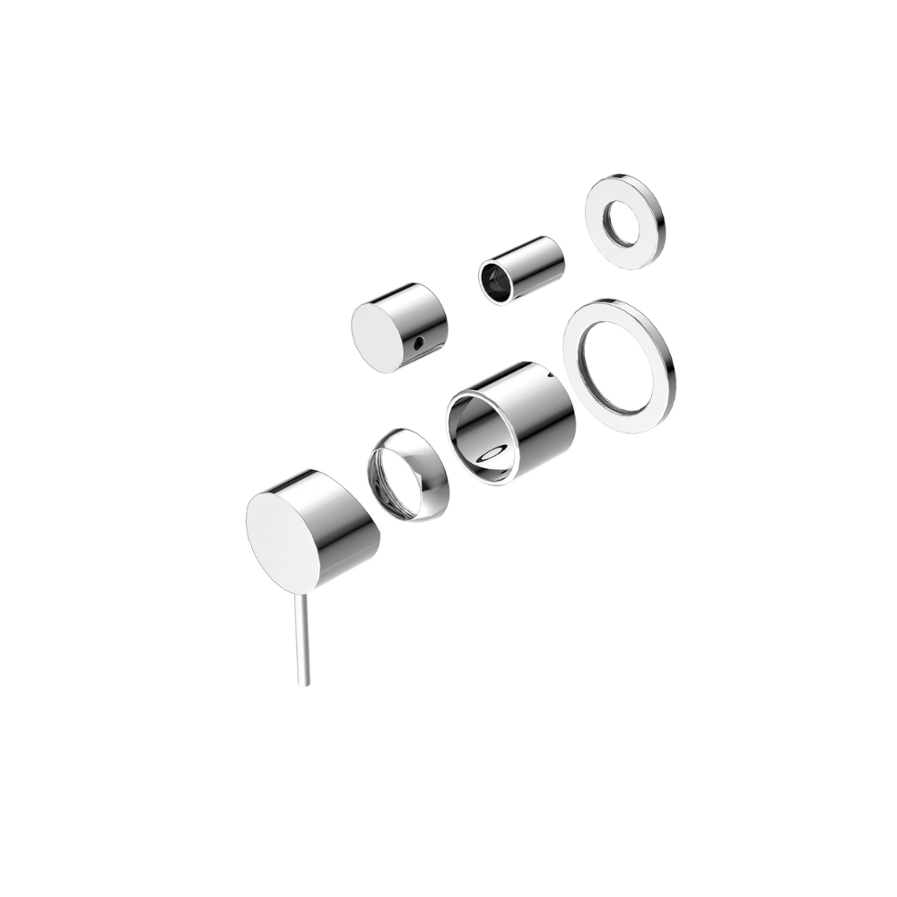 Mecca Shower Mixer With Divertor Separate Back Plate Trim Kits Only Chrome - NR221911STCH