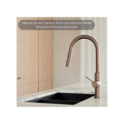 Mecca Smart Sensor Pull Out Kitchen Mixer Brushed Bronze - NR221908ABZ