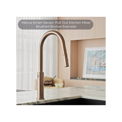 Mecca Smart Sensor Pull Out Kitchen Mixer Brushed Bronze - NR221908ABZ