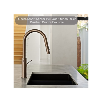 Mecca Smart Sensor Pull Out Kitchen Mixer Brushed Bronze - NR221908ABZ