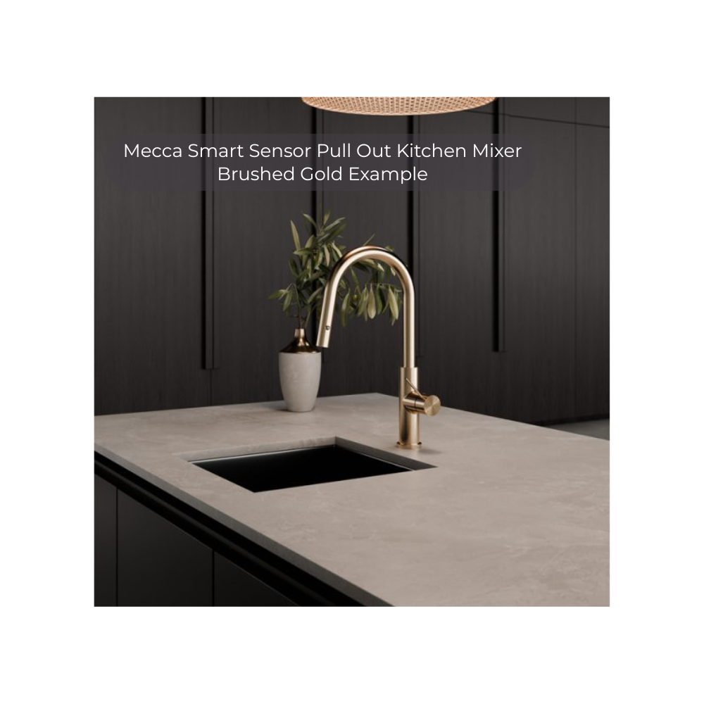 Mecca Smart Sensor Pull Out Kitchen Mixer Brushed Bronze - NR221908ABZ