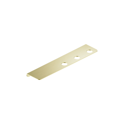Mecca Triple Soap Bottle Holder With Shelf Brushed Gold - NR1985CBG