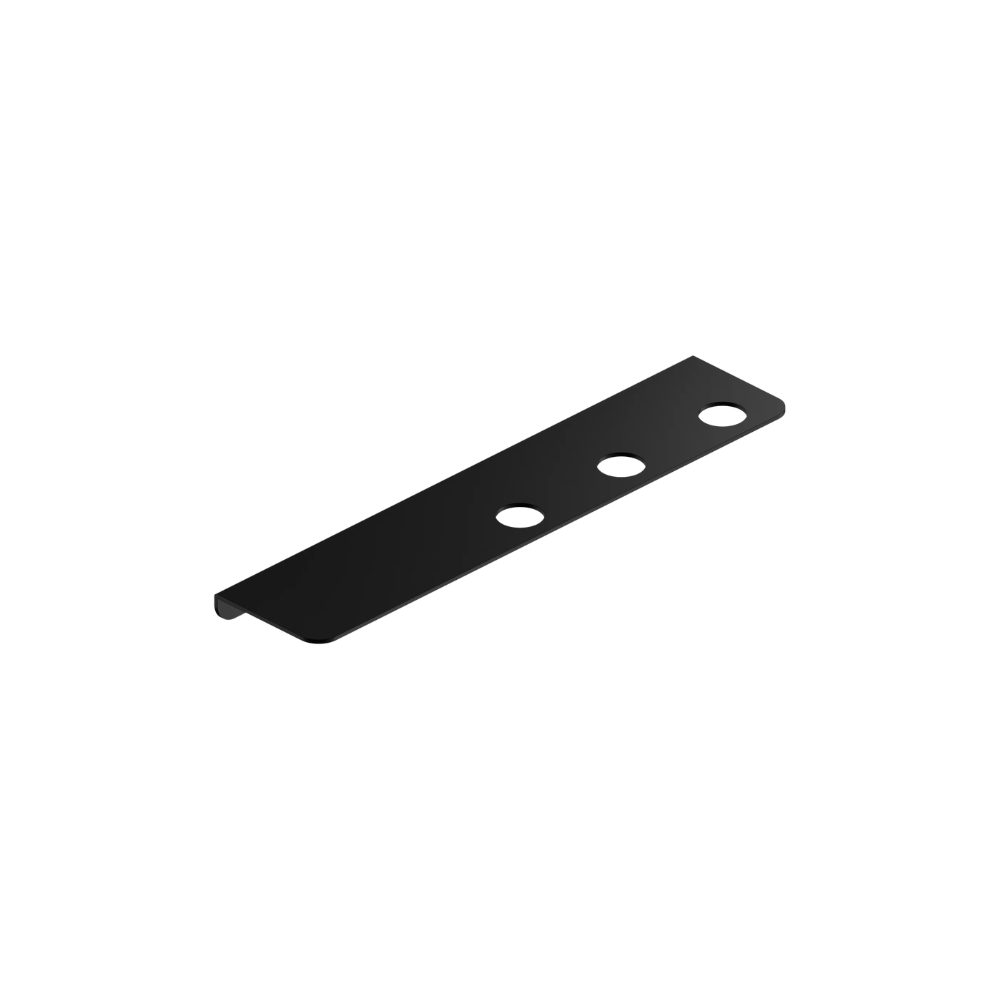 Mecca Triple Soap Bottle Holder With Shelf Matte Black - NR1985CMB