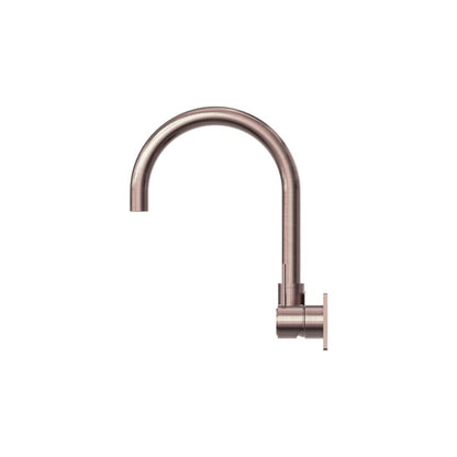 Mecca Wall Basin/Bath Mixer Swivel Spout Handle Up Brushed Bronze - NR221910PBZ