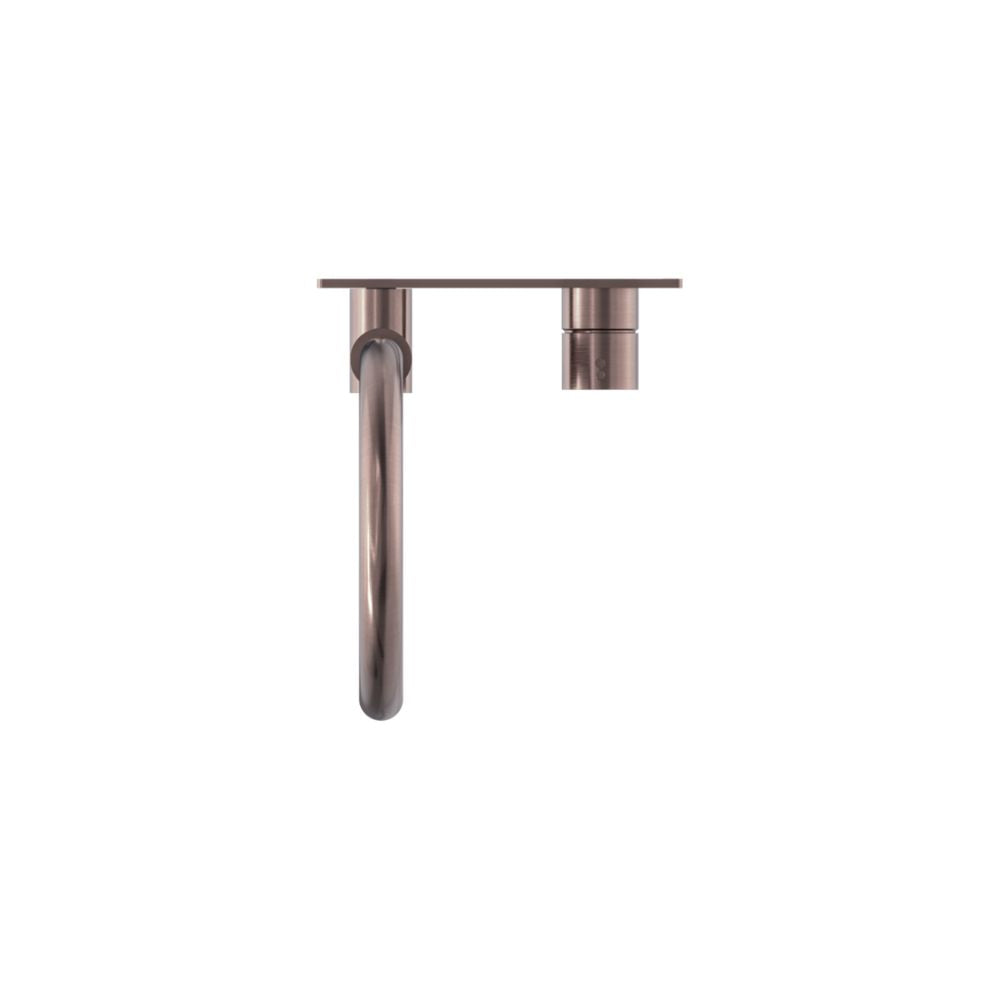 Mecca Wall Basin/Bath Mixer Swivel Spout Handle Up Brushed Bronze - NR221910PBZ