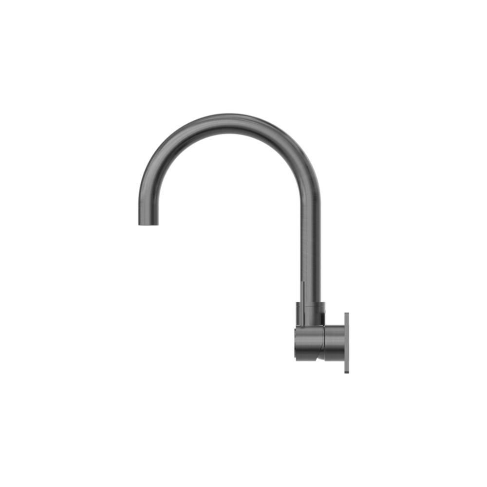 Mecca Wall Basin/Bath Mixer Swivel Spout Handle Up Gun Metal - NR221910PGM