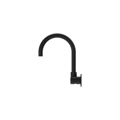 Mecca Wall Basin/Bath Mixer Swivel Spout Handle Up Matte Black - NR221910PMB
