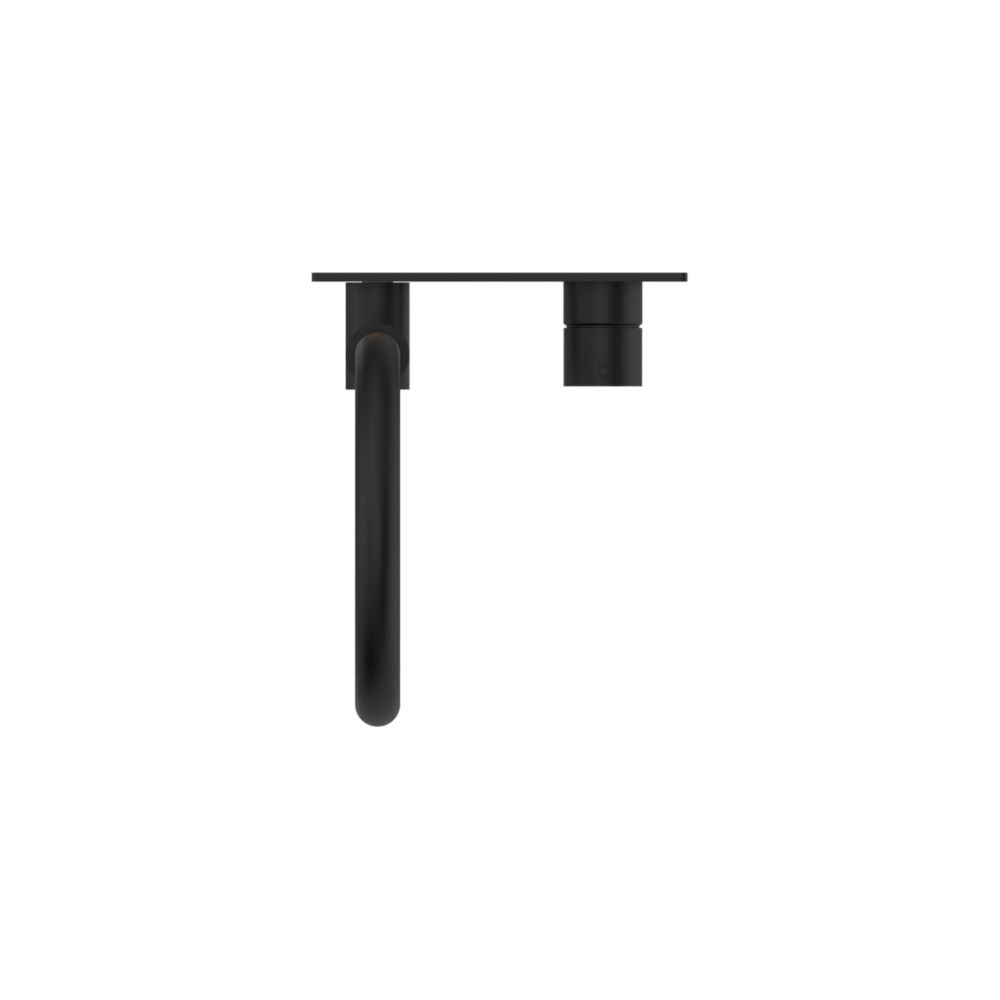 Mecca Wall Basin/Bath Mixer Swivel Spout Handle Up Matte Black - NR221910PMB