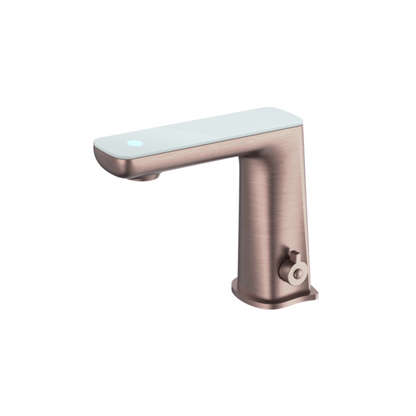 Nero Claudia Sensor Mixer with White Top Display Brushed Bronze - NR222102BZ