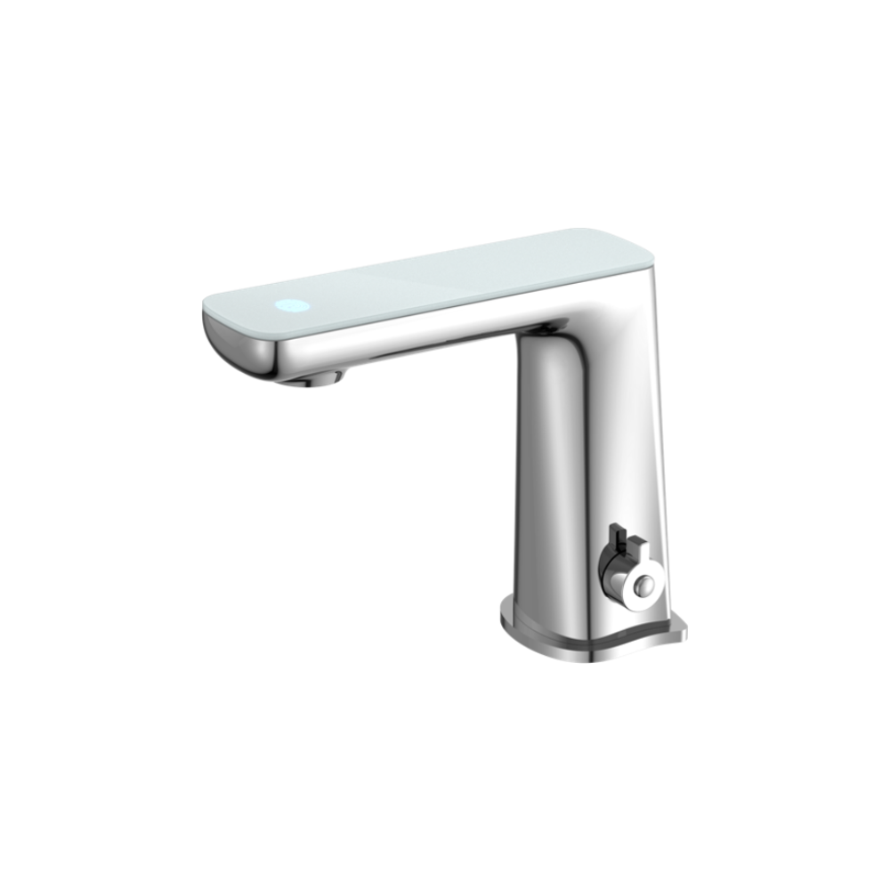 Nero Claudia Sensor Mixer with White Top Display Chrome - NR222102CH