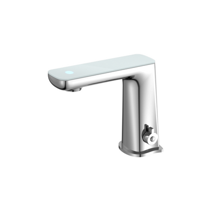 Nero Claudia Sensor Mixer with White Top Display Chrome - NR222102CH