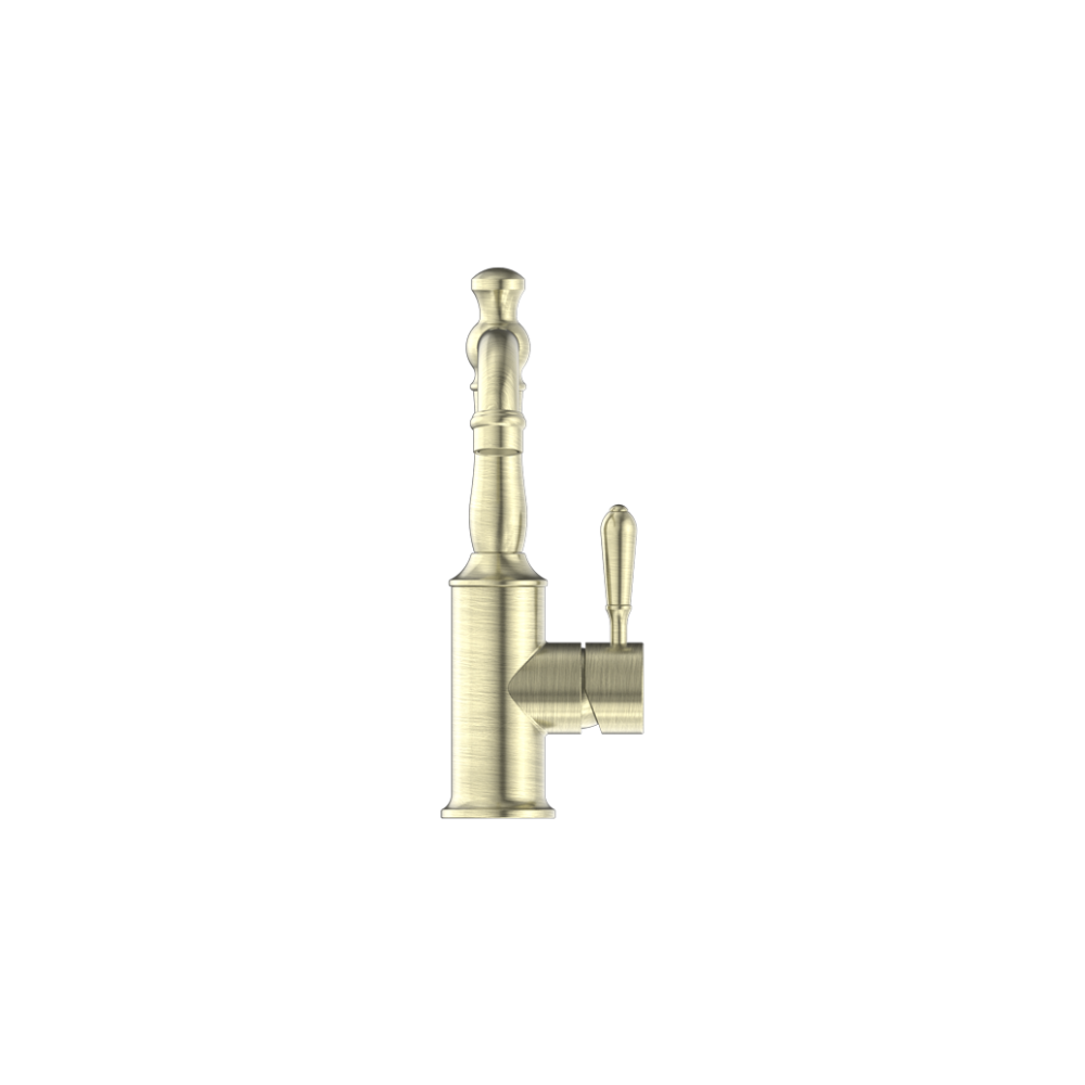 Nero York Basin Mixer Metal Lever Aged Brass - NR69210102AB