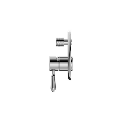 Nero York Shower Mixer With Divertor Metal Lever Chrome - NR692109a02CH