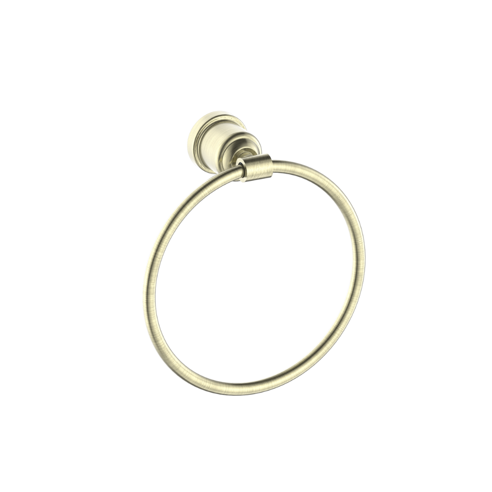 Nero York Towel Ring Aged Brass - NR6980AB