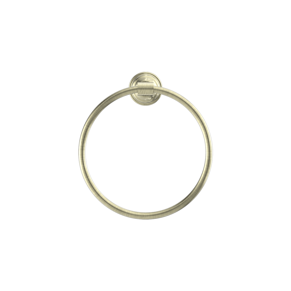 Nero York Towel Ring Aged Brass - NR6980AB