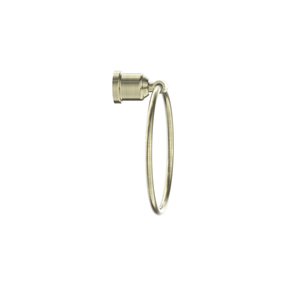 Nero York Towel Ring Aged Brass - NR6980AB