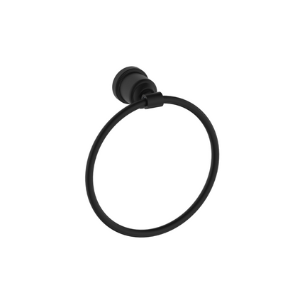 Nero York Towel Ring Matte Black - NR6980MB