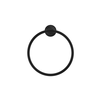 Nero York Towel Ring Matte Black - NR6980MB