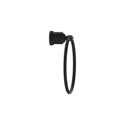 Nero York Towel Ring Matte Black - NR6980MB