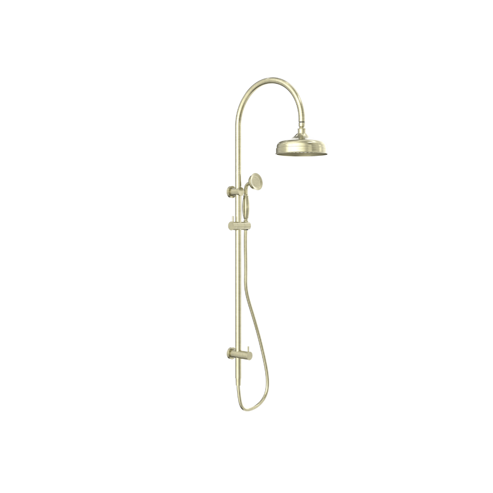 Nero York Twin Shower With Metal Hand Shower Aged Brass - NR69210502AB