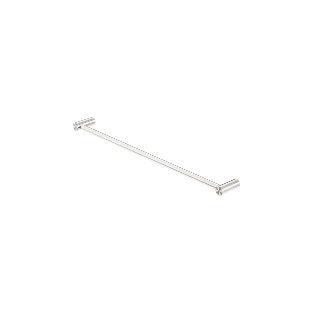 New Mecca Single Towel Rail 600mm Brushed Nickel- NR2324BN