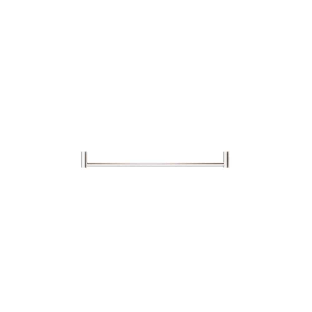 New Mecca Single Towel Rail 600mm Brushed Nickel- NR2324BN