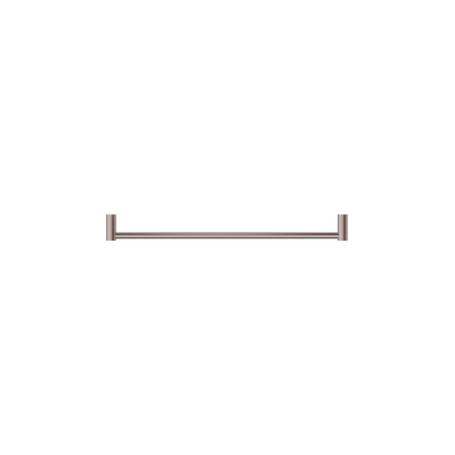 New Mecca Single Towel Rail 600mm Brushed Bronze - NR2324BZ